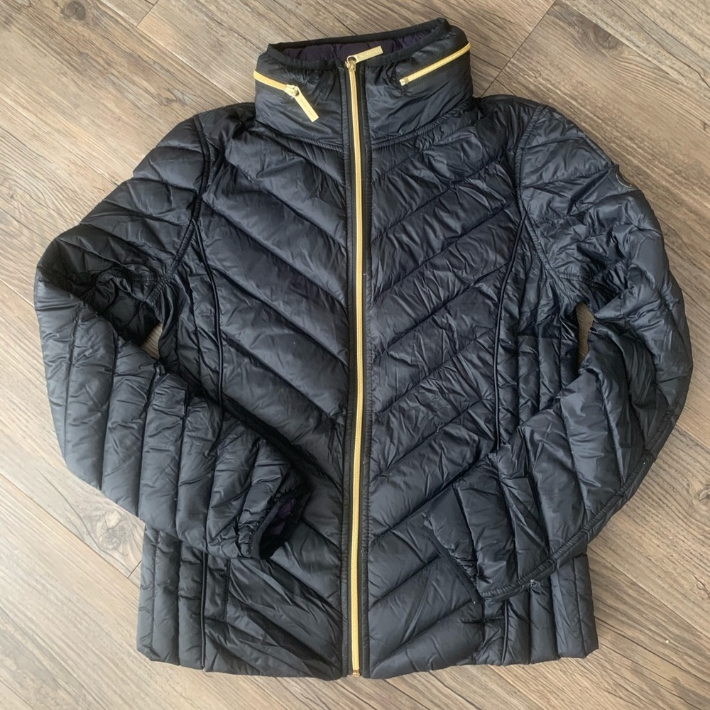 Michael Kors Puffer Jacket Coat Black small